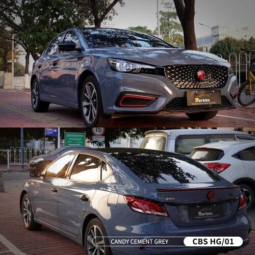 CARBINSWRAP Factory Wholesale Best Price PVC Material Stretchable Auto Car Wrap Vinyl Film Grey Color