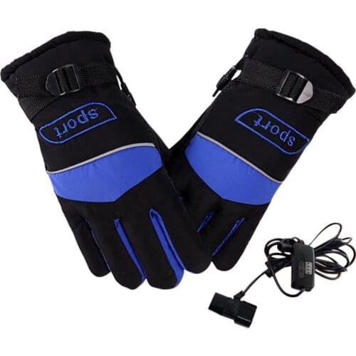 36-84V Motorcycle Heating Gloves Battery Power Winter Heated Gloves Windproof Moto Riding Non-slip Thermal Gloves Hand Warmer
