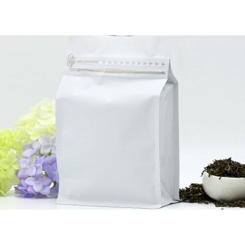 10pcs half pound volume Lamination aluminum foil ziplock bag dried food packaging bag eight side seal zipper bag