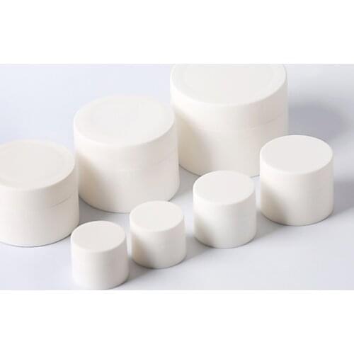 100pcs 3g 5g 10g Frosted white Cream Jar,Cosmetic Container,Display Case,Cosmetic Packaging,Mini plastic bottle small tin