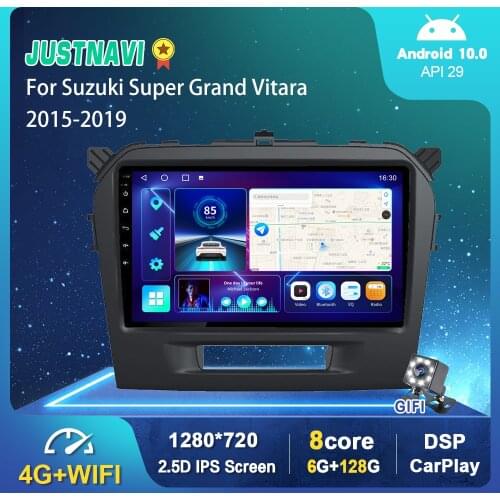 OKNAVI 6G 128G Android 10 Car Radio Player For Suzuki Super Grand Vitara 2015-2019 GPS Stereo DSP Carplay OBD BT No 2 Din DVD 9