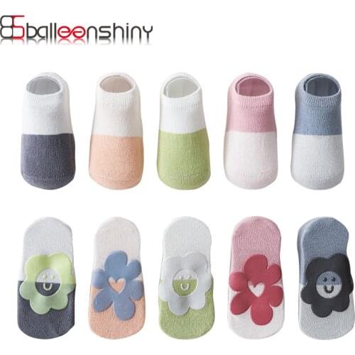 Balleenshiny Non-Slip Short Socks Adult With Baby Walk Learning Home Floor Socks Indoor Sport Breathable Cotton Ankle Socks