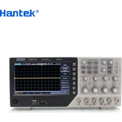 Hantek DSO4104C Digital Storage Oscilloscope 4 Channel 100Mhz Bandwidth PC Osciloscopio Portatil LCD Display USB Oscilloscopes