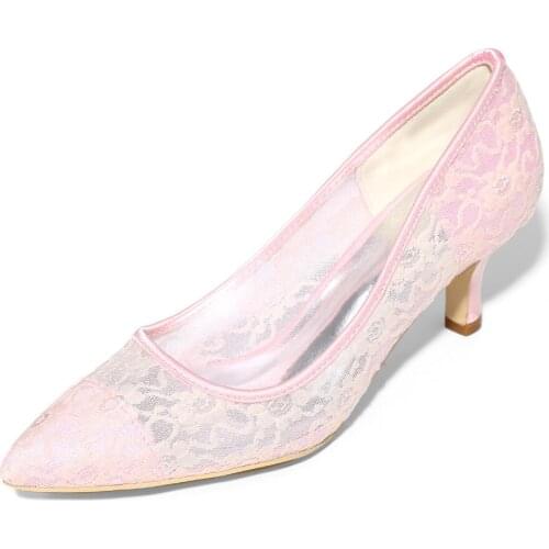 Creativesugar Elegant pointed toe lady see through mesh evening dress shoes women low 6cm heels party bridal wedding cocktail