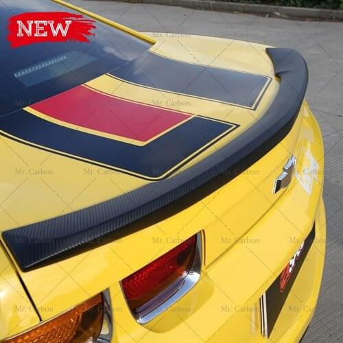 FOR CHEVROLET CAMARO 10-13 OEM STYLE CARBON FIBER GLASS REAR SPOILER TRIM BODY KIT TUNING PART FOR CAMARO FRP TRUNK WING LIP