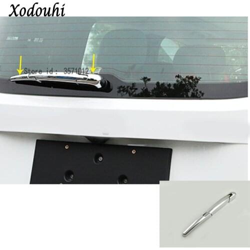 For Jeep Renegade 2016 2017 2018 2019 2020 Car Body Styling Trim ABS Chrome Rear Glass Wiper Nozzle Tail Window Frame Lamp