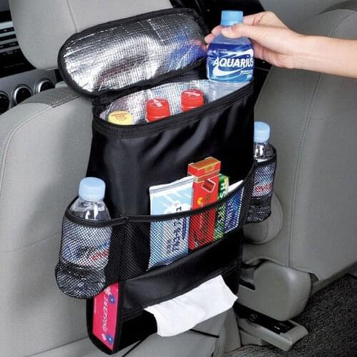 Faroot 1Pcs Auto Accessories Car Seat Back Multi-Pocket Insulation Storage Bag Thermal Travel Organizer Case Pouch Container Bag