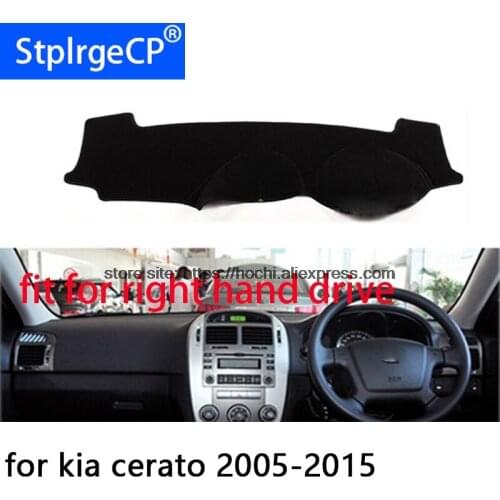For kia cerato 2005-2015 right hand drive dashboard mat Protective pad car-styling Interior Refit sticker Mat products