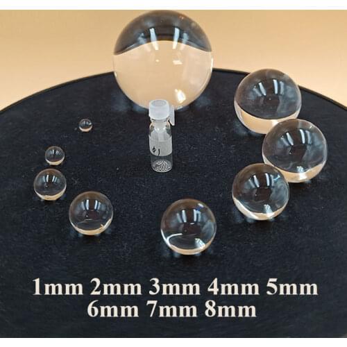 Round Ball Lens Diameter 1mm~40mm (BK7) K9 Optical Glass Solid Glass for optical fiber communication Endoscope Sensors
