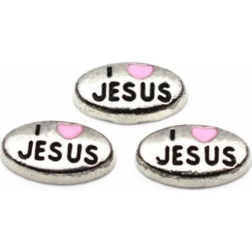 Hot selling 10pcs/lot Jesus Floating charms Alloy Charms Living glass Memory Lockets DIY woman Jewelry