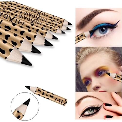 MIXDAIR brand makeup eyebrow pencil single color fashion Leopard Print apperance waterproof long lasitng slim eyebrow pen MD005
