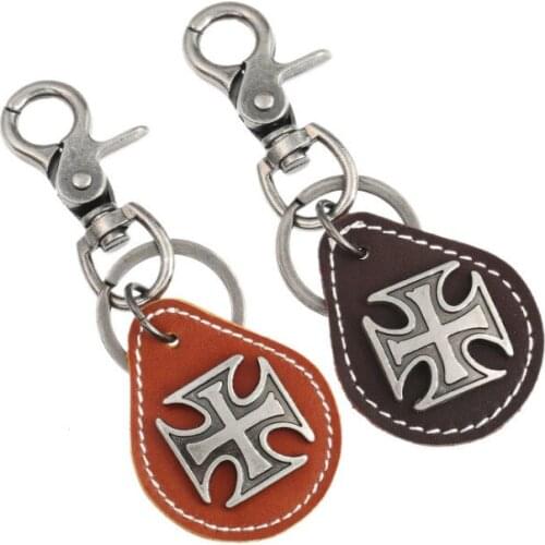 Men Metal Jesus Cross Keychain Christian Religion Crucifix Key Chain Car Pendant Keyring For Keys Charm Jewelry Accessories Gift