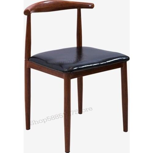 Nordic Style Steel Frame Chair Stool Leisure Chair Restaurant Chair Modern Minimalist Home Chair Stool