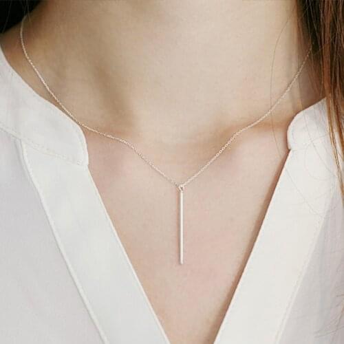 New Arrivals 925 Sterling Silver geometry Necklaces Pendant Hot Sale Pure Silver Jewelry for Women