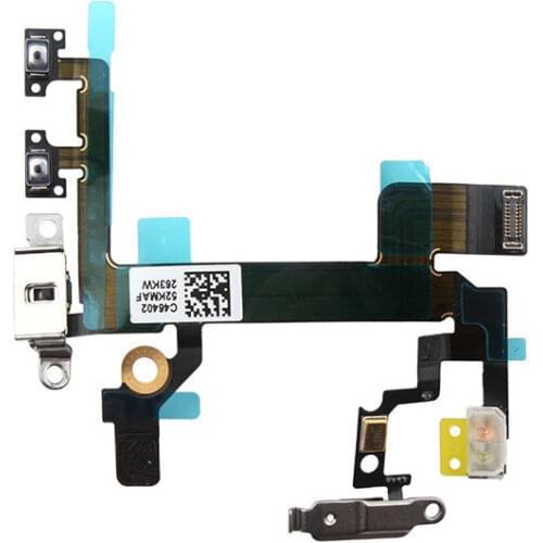 Flat cable for Iphone 5S button buttons button Volume mute Power metal plates