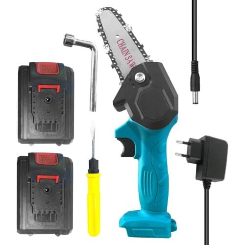 Portable Electric Pruning Saw Small Wood Spliting Chainsaw One-handed Woodworking Tool for Garden Orchard Electric Chain saw