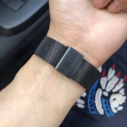 For Huawei GT/GT2 Watch Band 46mm/42mm Milanese Stainless Steel B5 B3 Band Bracelet Universal 16/18/20/22 mm Replacement Strap