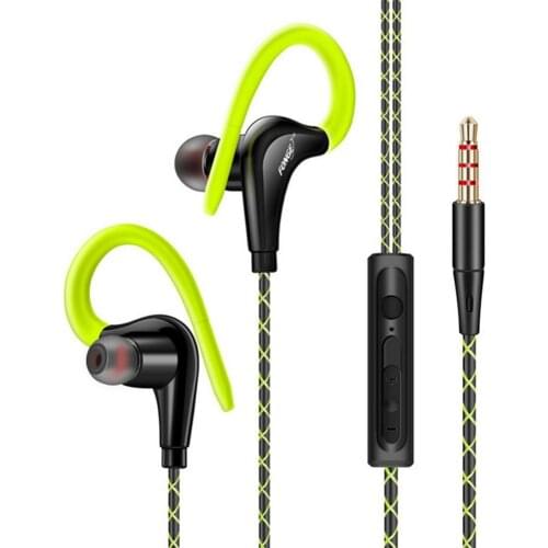 S760 Sports Ear Hook Bass In-ear Volume Microphone Ergonomic Music Earphones