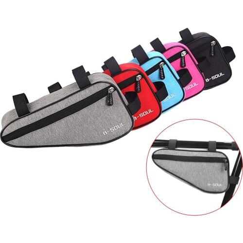 MTB Road Bike Bag Top Tube Triangle Bag Bicycle Frame Bags Saddle Pouch Mountain Bike Tube Bag Seatpost 1.5L Cycling Accessories