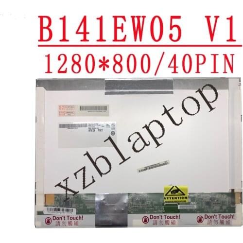 For Dell E5410 E6410 Laptop Led Lcd Screen B141EW05 V1 14.1 inch 1280*800 LVDS 40Pins Screen