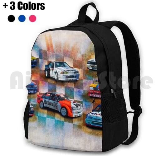 Racing Commodores Outdoor Hiking Backpack Waterproof Camping Travel Group A Group C Holden Commodore Race Racing Car Historic