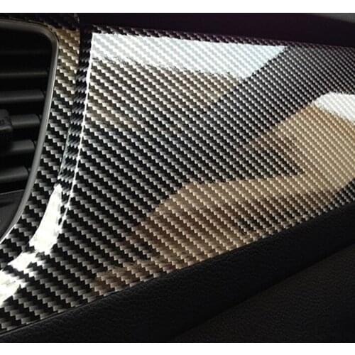 5D Carbon Fiber Vinyl Car Sticker 2019 Accessories for Hyundai SantaFe Veracruz Mistra Veloster Rohens AZERA Avante Accent
