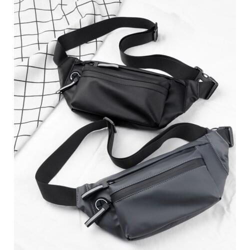Waterproof Men Sports Running Waist Bag Reflective Zipper Fanny Belt Bum Money Phone Pouch Oxford Cloth Outdoor Crossbody