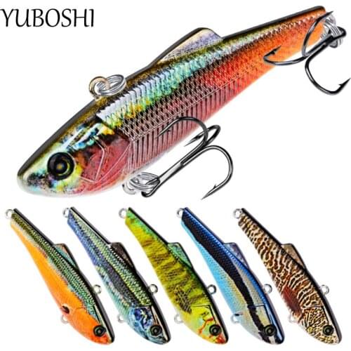 YUBOSHI 2021 New 1/Pcs Artificial Plastic Fishing Lure 10 Colors Crank Baits 3D Lifelike Eyes Sinking 7cm/7g Hard Bait