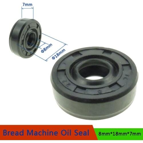 8*18*7mm Oil Seal Ring for Bread Maker Breadmaker Bakers Machine Blender Repair Parts Bread Machine Spare Parts Wearable