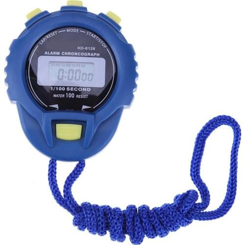 LCD Chronograph Digital Timer Stopwatch Sport Counter Odometer Watch Alarm