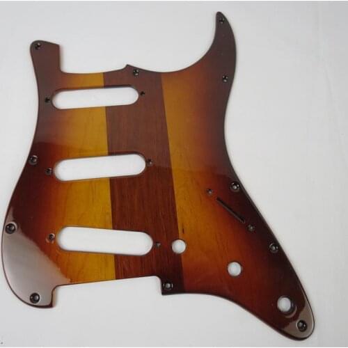 1PCS hand made solid Maple woodGUITAR SSS Pickguard