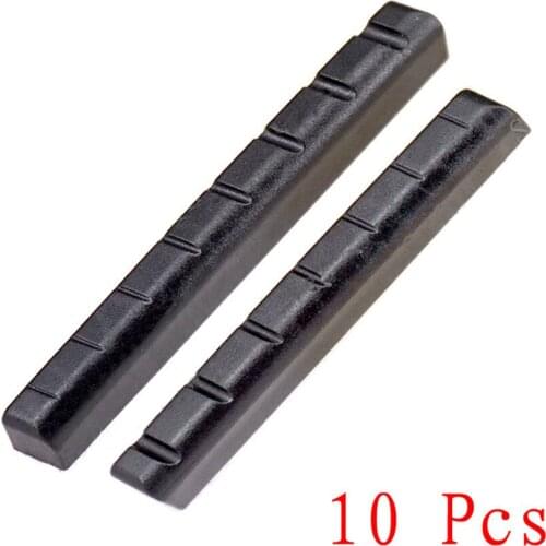 10 Pcs guitar accessories Black Plastic 7 String or 8 String for Electric Guitar Nuts Guitar Parts