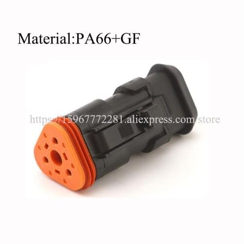 10SET DT06-3S-EP11 PA66+GF black New energy car male Connector cable Terminal auto socket 3pin female Connector automotive plug