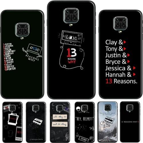 13 Reasons Why Case For Xiaomi Redmi Note 10 Pro Note 7 8 9 Pro 8T 9S Back Cover For Redmi 9 9A 9C 9T K40