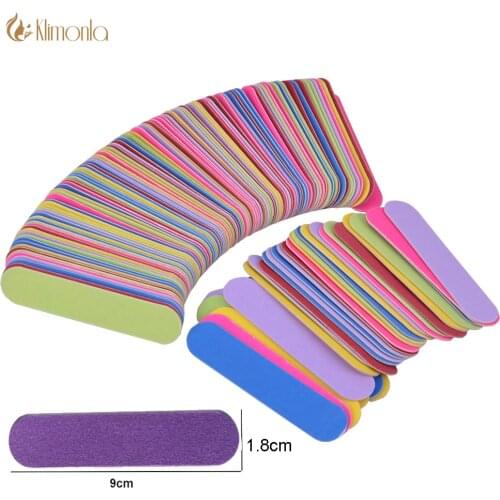 50/100pcs Mini Wooden Nail File Buffer Durable Buffing Sanding Professional Nail Tools Double sided Pedicure Manicure Small File