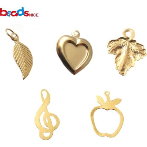 Beadsnice 14k Gold Filled Charm for Necklace Making Craft Supplies Bracelet Pendant 25928