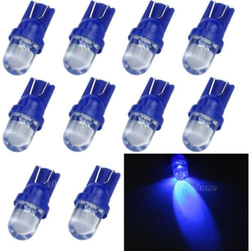 Side Light Bulb 10x T10 194 168 Blue Super Bright 12V LED Wedge Plate Dashboard