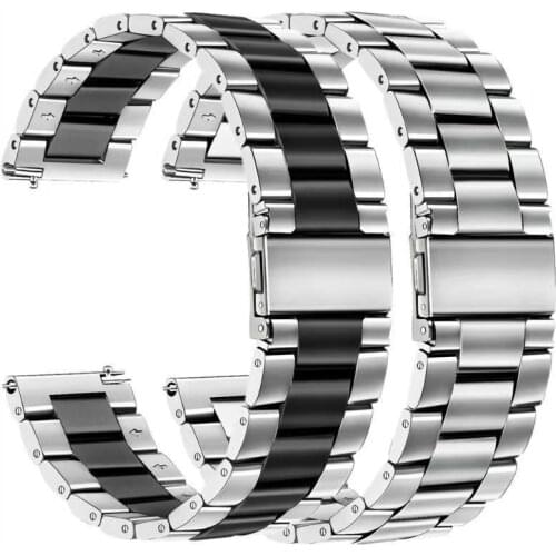 Bracelet for samsung Galaxy watch 3 41/45mm bands 22mm 20mm Metal Stainless Steel strap for galaxy watch 46mm active 2 40mm 44mm