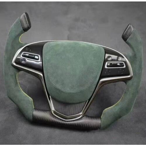 Cuatomized Carbon Fiber Alcantara Steering Wheel for Cadillac ATS-L CTS ATS 2017-2021