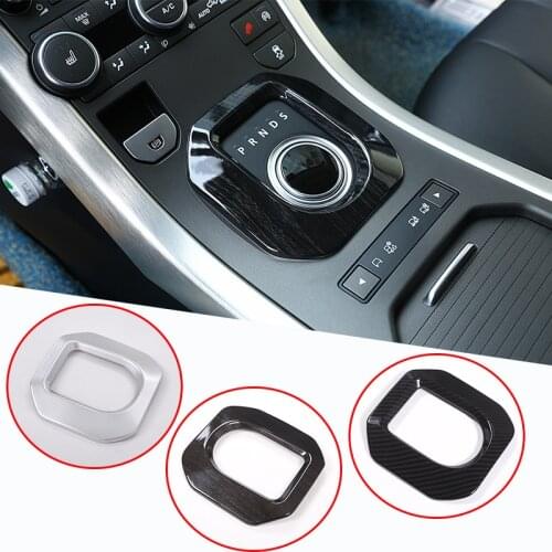 Carbon Fiber Car Gear Shift Frame Position Panel Decorative Cover Trim Sticker for Range Rover Evoque 2014 - 2017 2018