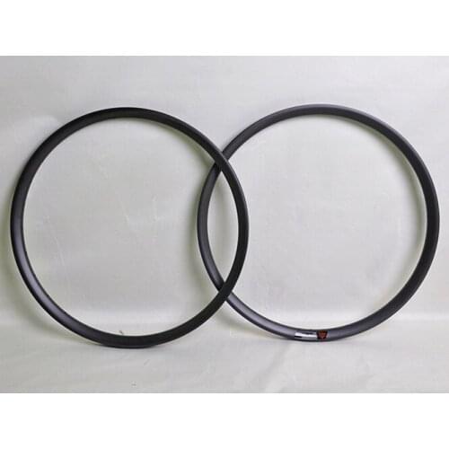 Dengfu full carbon 27.5er clincher/hookless mountain bike rims 650B mtb rims 32H 35mm wide UD matt