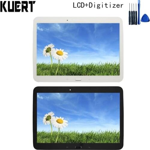For Samsung Galaxy Tab 3 10.1 P5200 GT-P5200 GT-P5210 LCD Display Touch Screen Digitizer Glass Assembly with Frame + Tools