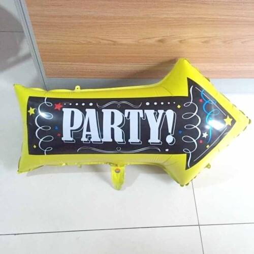 KAMMIZAD Party Indicator Foil Balloons Party Celebration Supplies inflatable Helium Globos Ballon Arrow Event Party Suppies Ball