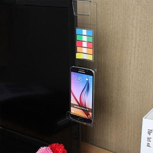 Creative Acrylic Monitor Message Memo Board For Sticky Note Transparent Name Card Phone Holder Desktop Plastic Holder Stationery