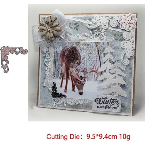 Flower Corner Metal Cutting Dies Lace Edge Dies For Scrapbooking Paper Craft Making Die Cut Punch Knife Cutter Craft