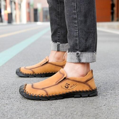 Casual Shoes Men Fashion Zapatos Casuales Leather Casual Shoes Men Mens Sapato Masculino Loafers For Sapatos 2020 Leisure