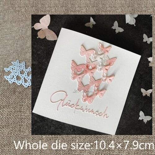 New Design Craft Metal stencil mold Cutting Dies Butterfly bush decoration scrapbook die cuts Album Paper Card Craft Embossing