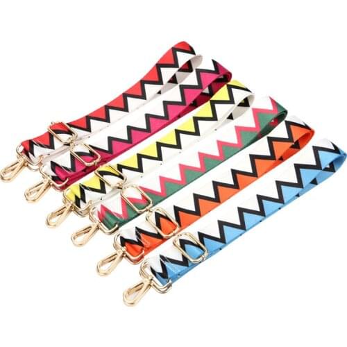 Geometric Shoulder Bag Strap Handle Colorful Ethnic Style Wide Shoulder Belts Replacement Shoulder Hanger Handbag Straps