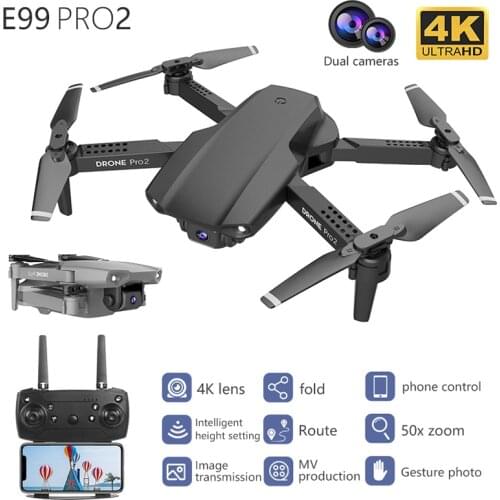 RC Drone with 4K HD Dual Camera WIFI FPV UAV Quadcopter 4-Aixs Aerial Photography Remote Control High Quality Aircraft Gifts Toy