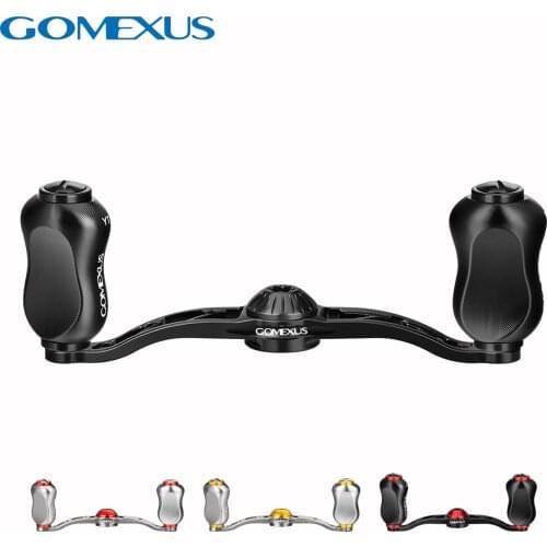 Gomexus Baitcasting Reel Handle For Shimano Daiwa Abu Garcia , 100mm Tuning Handle With 22mm Fingerprint Type Reel Knob